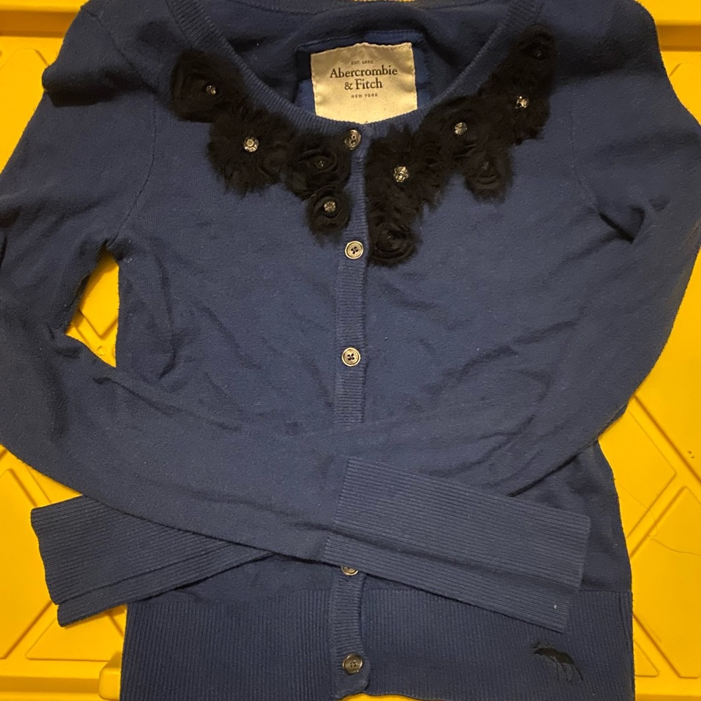 Abercrombie & Fitch Cardigan Navy Small